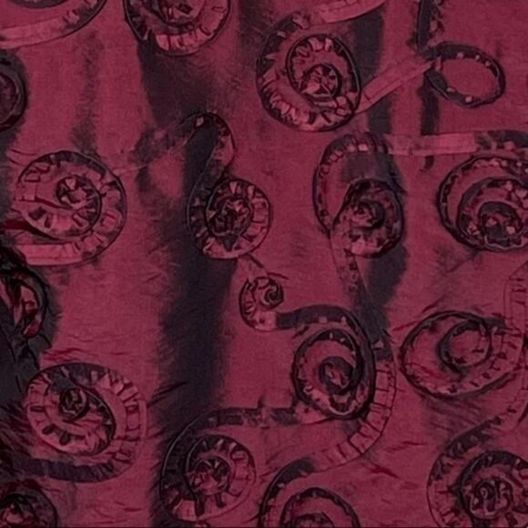 Scott Taylor Metallic Ruby Red Rosette Ribboned Party Event Jacket NWOT Size L - Picture 5 of 8